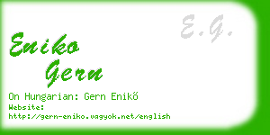 eniko gern business card